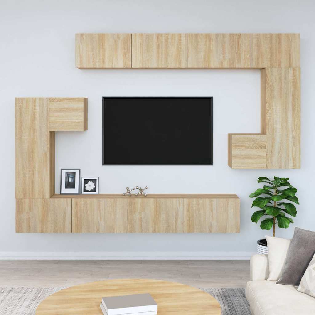 vidaXL Wall-mounted TV Cabinet Engineered Wood