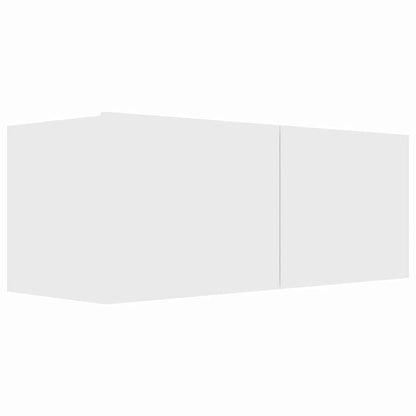 vidaXL 4 Piece TV Cabinet Set White Engineered Wood 3
