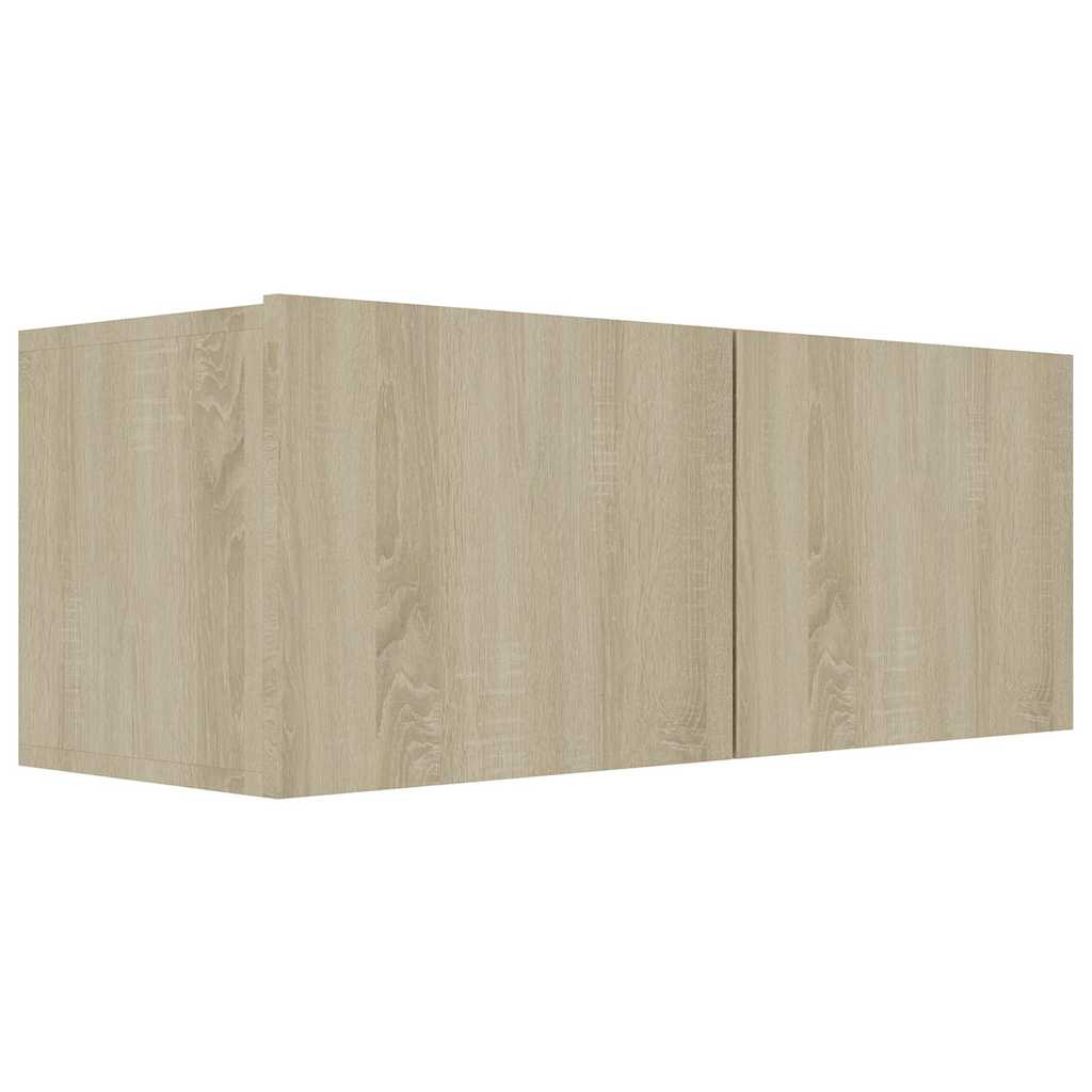 vidaXL 4 Piece TV Cabinet Set Sonoma Oak Engineered Wood 3