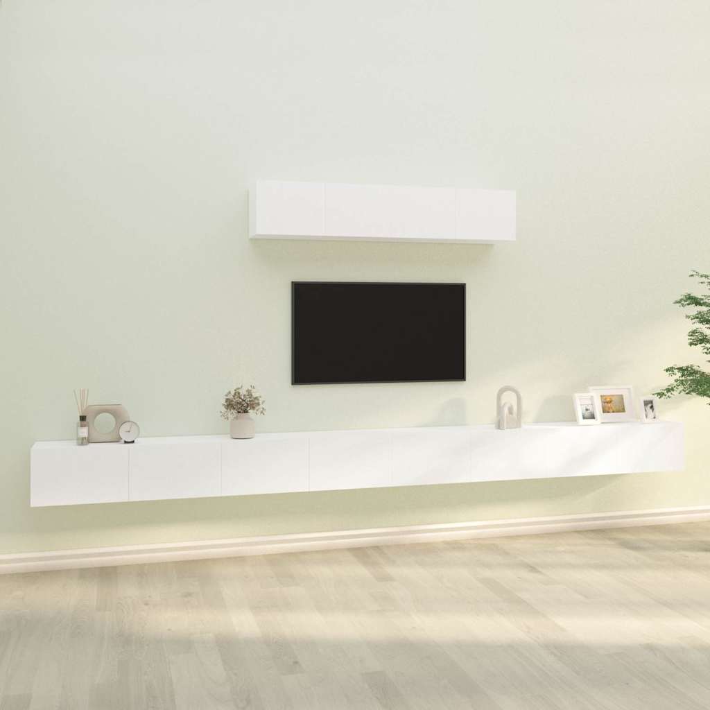 vidaXL 6 Piece TV Cabinet Set Engineered Wood