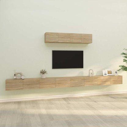 vidaXL 6 Piece TV Cabinet Set Engineered Wood