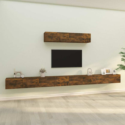 vidaXL 6 Piece TV Cabinet Set Engineered Wood