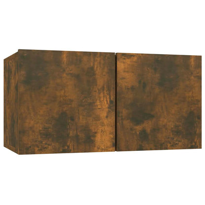 vidaXL 6 Piece TV Cabinet Set Smoked Oak Engineered Wood 4