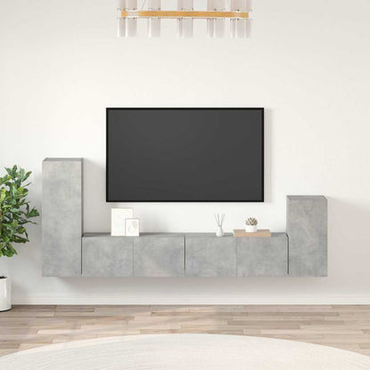 vidaXL 4 Piece TV Cabinet Set Engineered Wood