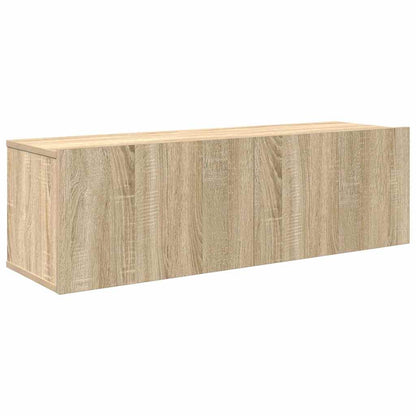 vidaXL 4 Piece TV Cabinet Set Sonoma Oak Engineered Wood 5
