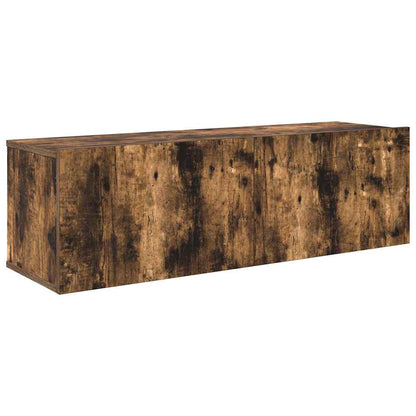 vidaXL 4 Piece TV Cabinet Set Smoked Oak Engineered Wood 5