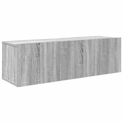 vidaXL 4 Piece TV Cabinet Set Grey Sonoma Engineered Wood 5