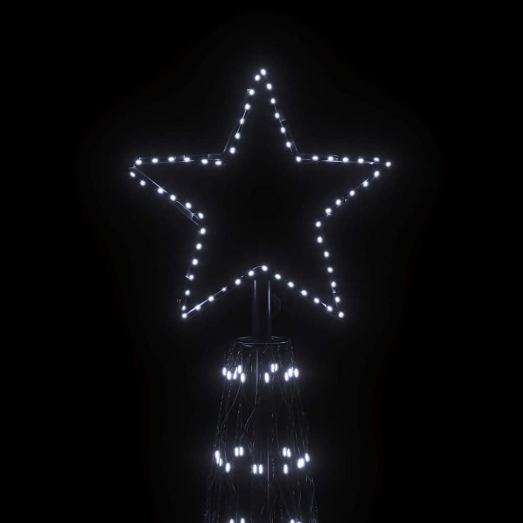 vidaXL Christmas Cone Tree Cold White 3000 LEDs 230x800 cm 4