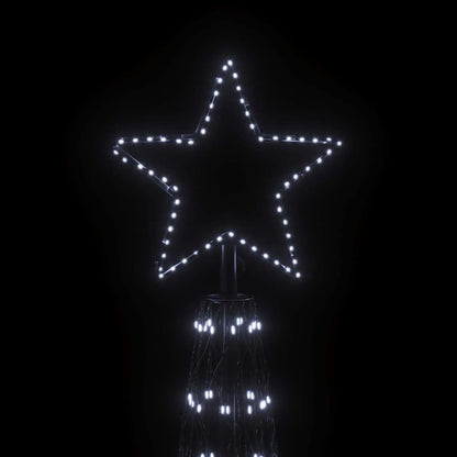 vidaXL Christmas Cone Tree Cold White 3000 LEDs 230x800 cm 4