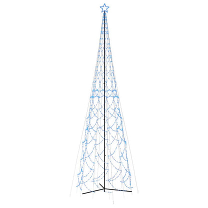 vidaXL Christmas Cone Tree Blue 3000 LEDs 230x800 cm 2