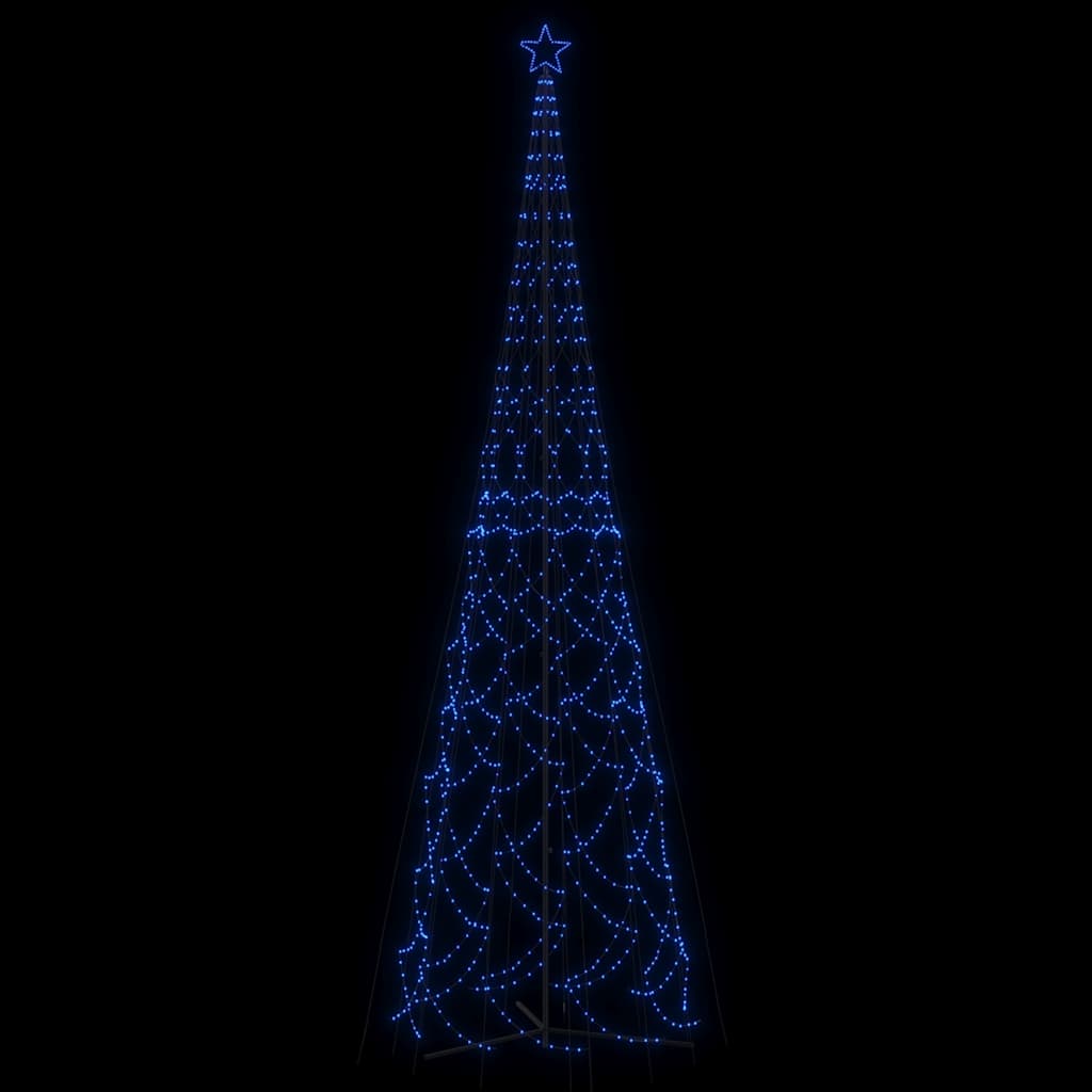vidaXL Christmas Cone Tree Blue 3000 LEDs 230x800 cm 3