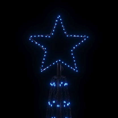 vidaXL Christmas Cone Tree Blue 3000 LEDs 230x800 cm 4