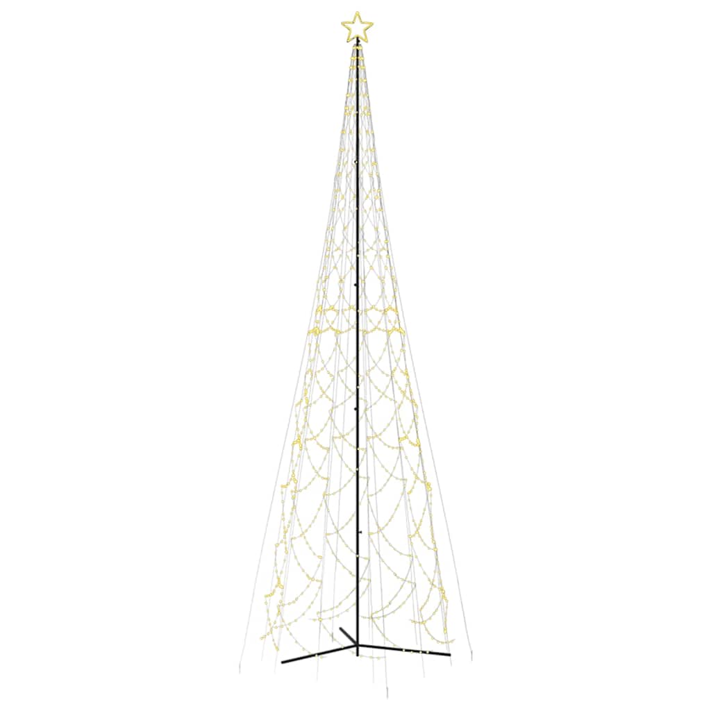 vidaXL Christmas Cone Tree Warm White 3000 LEDs 230x800 cm 2