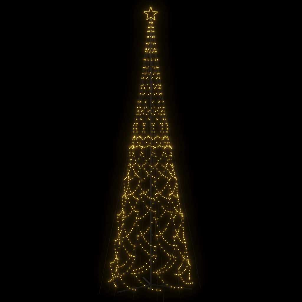 vidaXL Christmas Cone Tree Warm White 3000 LEDs 230x800 cm 3