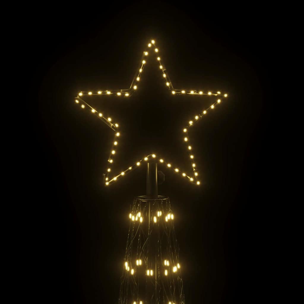 vidaXL Christmas Cone Tree Warm White 3000 LEDs 230x800 cm 4