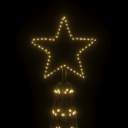 vidaXL Christmas Cone Tree Warm White 3000 LEDs 230x800 cm 4