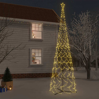 vidaXL Christmas Cone Tree Warm White 3000 LEDs 230x800 cm 1