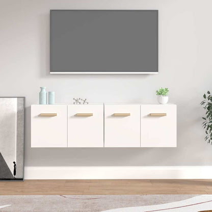 Wall Cabinets 2 pcs 60x36.5x35 cm Engineered Wood White 60 cm