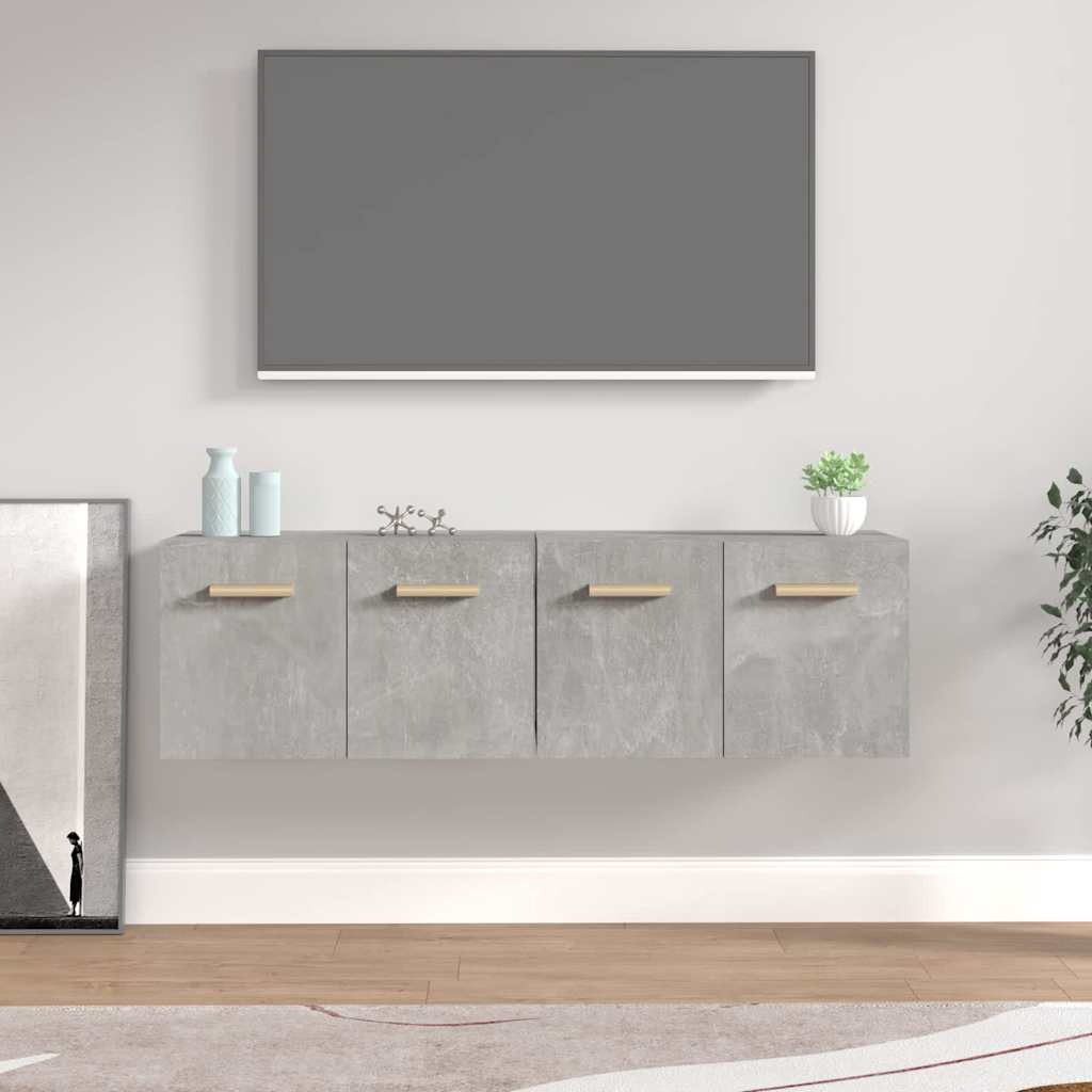 Wall Cabinets 2 pcs 60x36.5x35 cm Engineered Wood Concrete grey 60 cm
