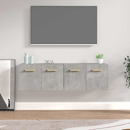 Wall Cabinets 2 pcs 60x36.5x35 cm Engineered Wood Concrete grey 60 cm