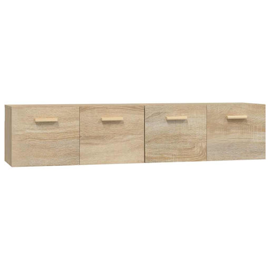 Wall Cabinets 2 pcs 80x35x36.5 cm Engineered Wood Sonoma oak