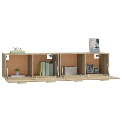 Wall Cabinets 2 pcs 80x35x36.5 cm Engineered Wood Sonoma oak