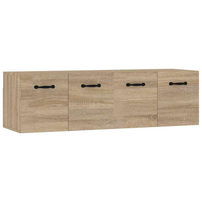 Wall Cabinets 2 pcs 80x35x36.5 cm Engineered Wood Sonoma oak