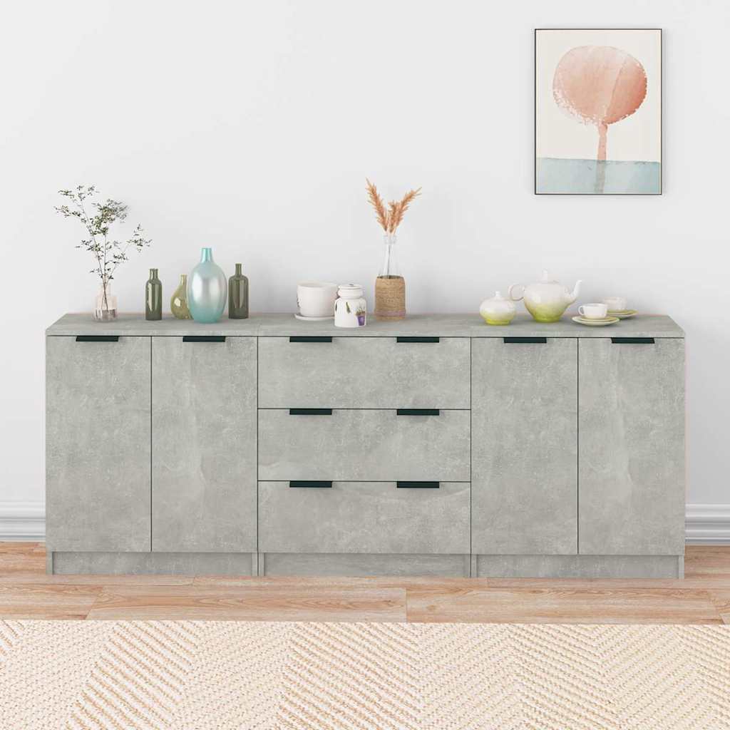 vidaXL 3 Piece Sideboards Engineered Wood