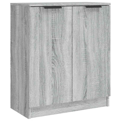vidaXL 3 Piece Sideboards Grey Sonama Engineered Wood 4