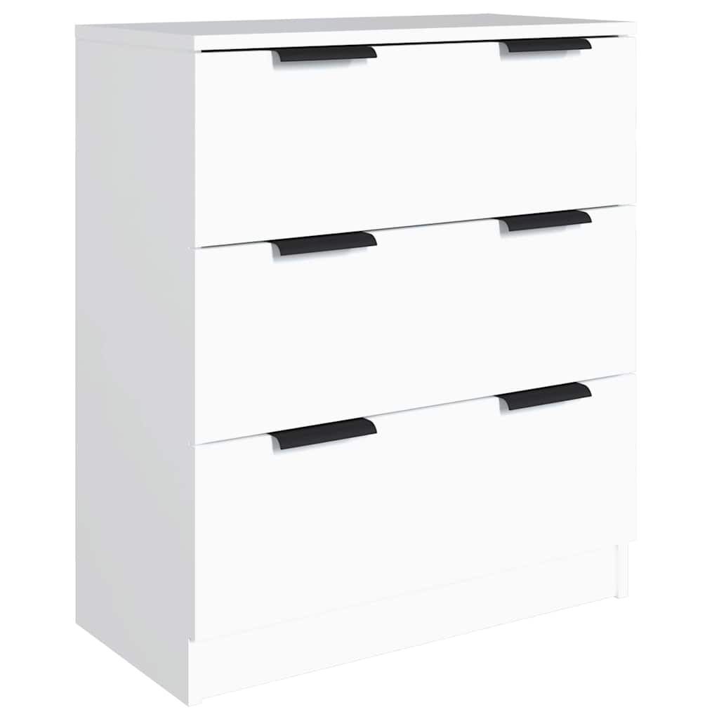 vidaXL 3 Piece Sideboards White Engineered Wood 4