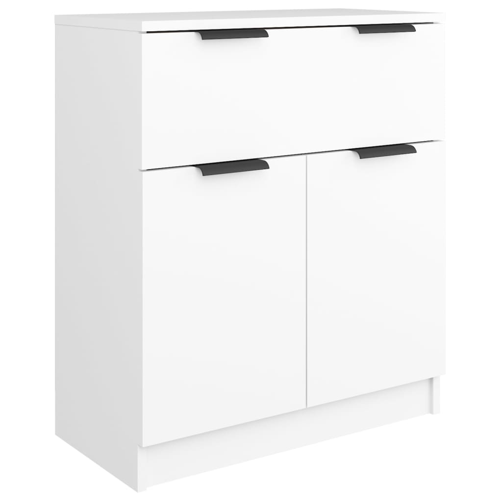vidaXL 3 Piece Sideboards White Engineered Wood 5