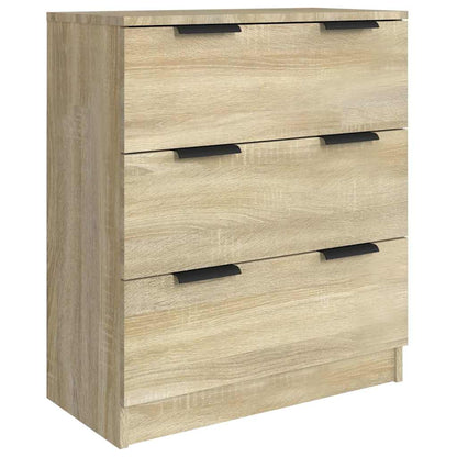 vidaXL 3 Piece Sideboards Sonoma Oak Engineered Wood 4