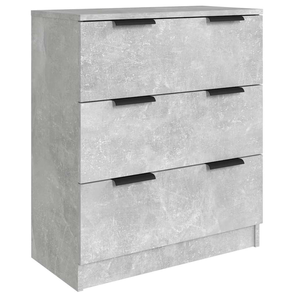 vidaXL 3 Piece Sideboards Concrete Grey Engineered Wood 4