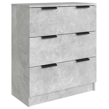 vidaXL 3 Piece Sideboards Concrete Grey Engineered Wood 4