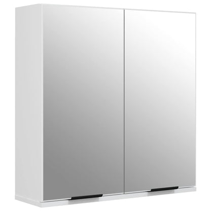 vidaXL 3 Piece Bathroom Cabinet Set White Engineered Wood 5