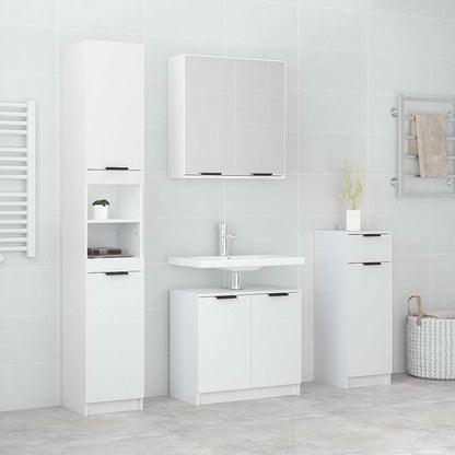 vidaXL 4 Piece Bathroom Cabinet Set Engineered Wood