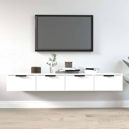 Wall Cabinets 2 pcs 68x30x20 cm Engineered Wood White