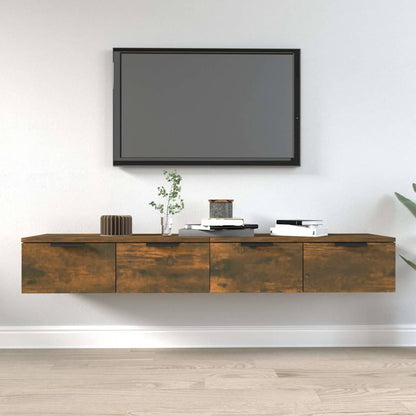 Wall Cabinets 2 pcs 68x30x20 cm Engineered Wood Smoked oak