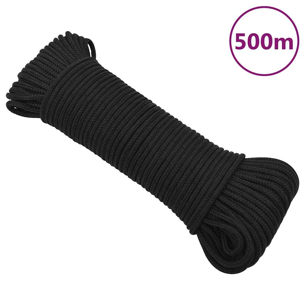Boat Rope Polypropylene Length 500 m 5 mm Black