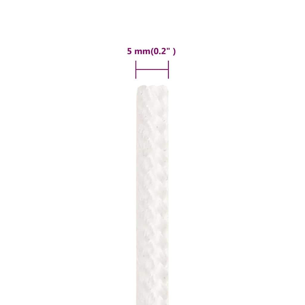 Boat Rope Polypropylene Length 500 m 5 mm White