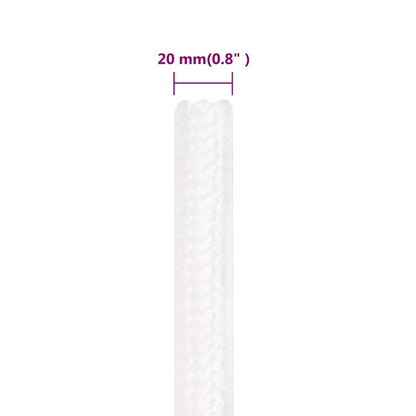Boat Rope Full Polypropylene Length 25 m White 20 mm