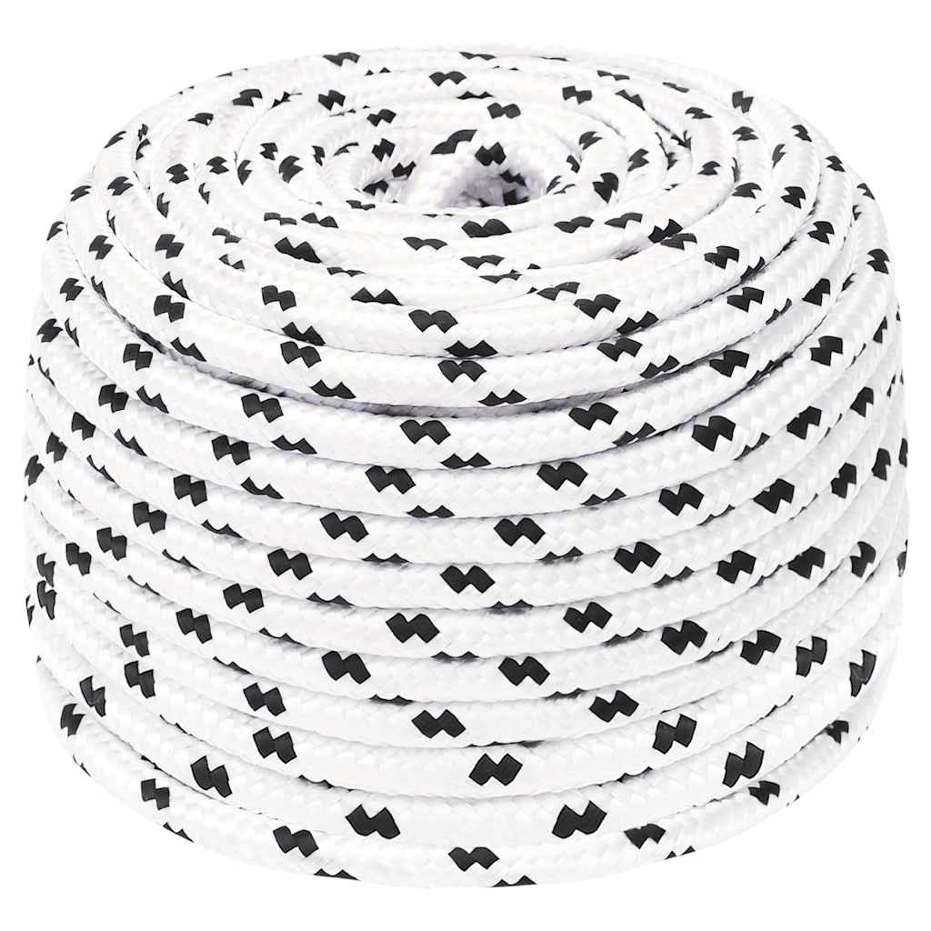 Work Rope Polyester White Length 100 m 8 mm