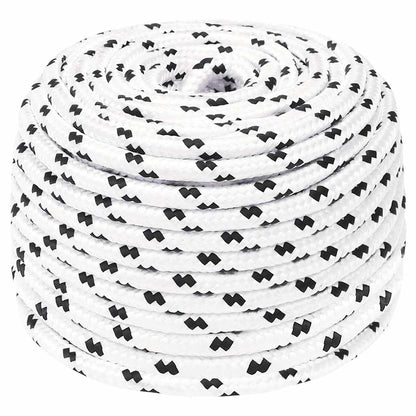 Work Rope Polyester White Length 100 m 8 mm