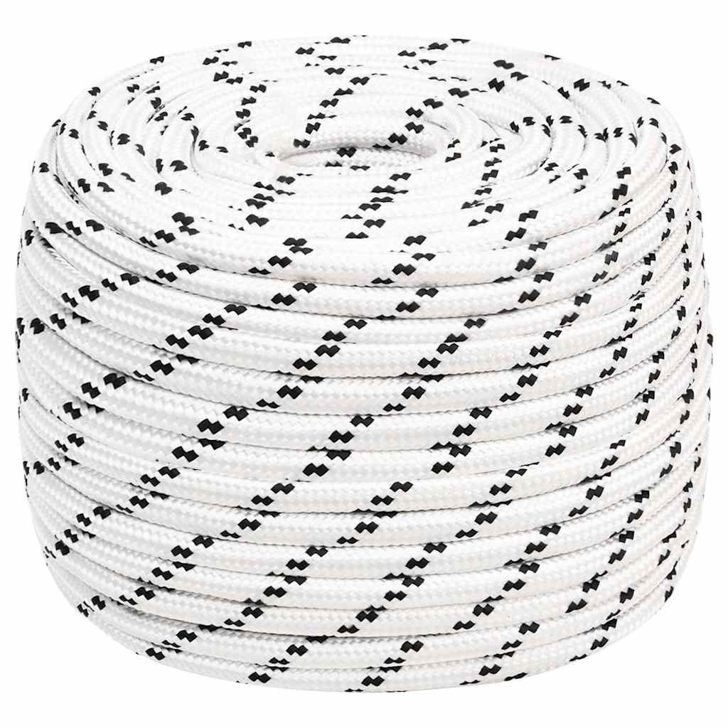 Work Rope Polyester White Length 100 m 14 mm