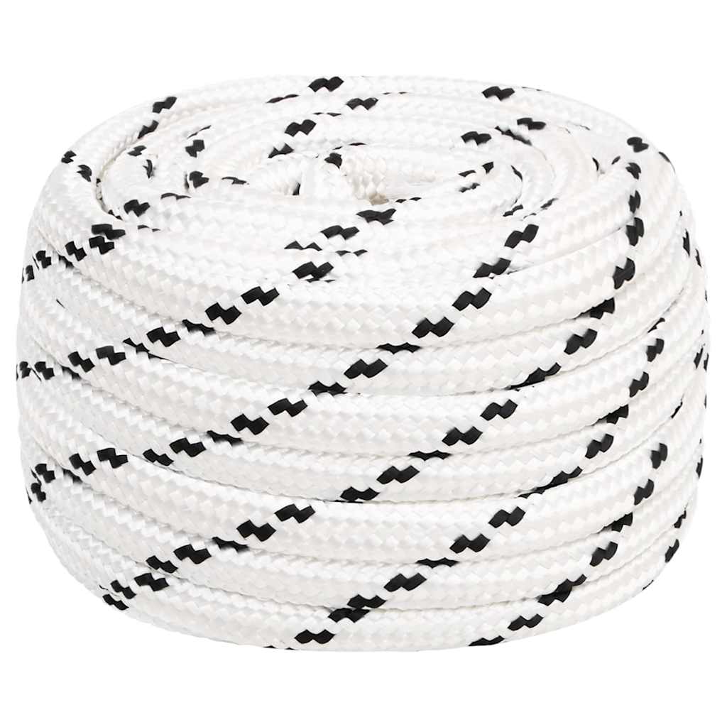 Work Rope Polyester White Length 100 m 20 mm