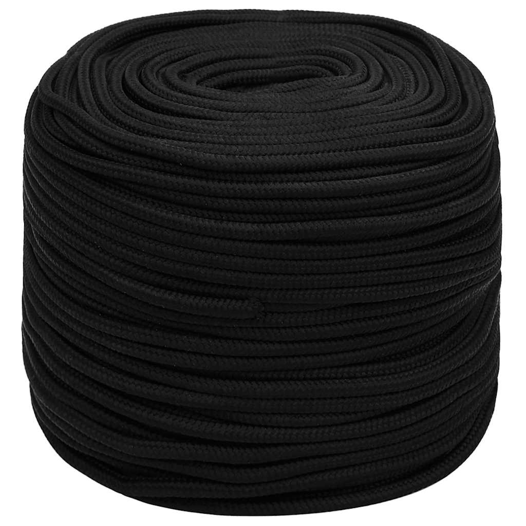 Work Rope Polyester Black Length 250 m 10 mm