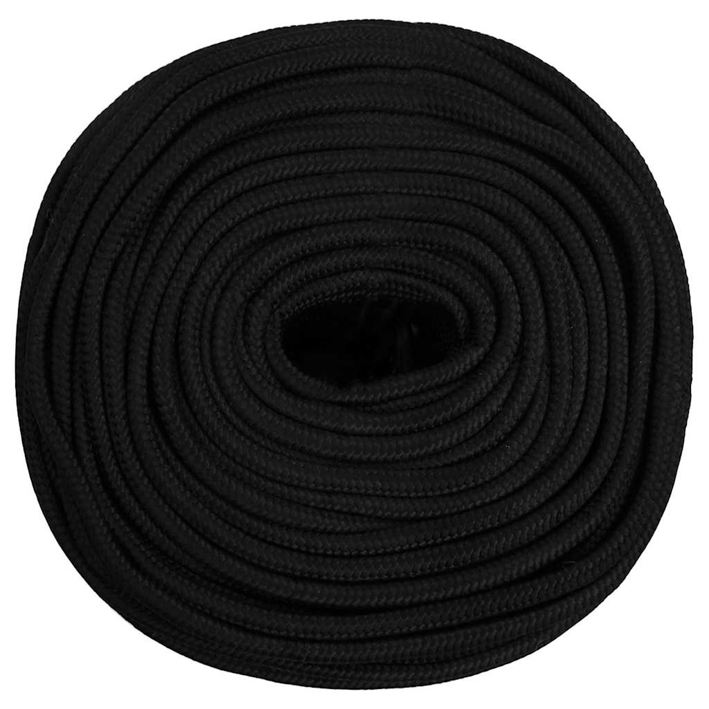 Work Rope Polyester Black Length 250 m 10 mm