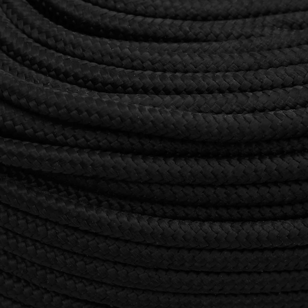 Work Rope Polyester Black Length 250 m 10 mm