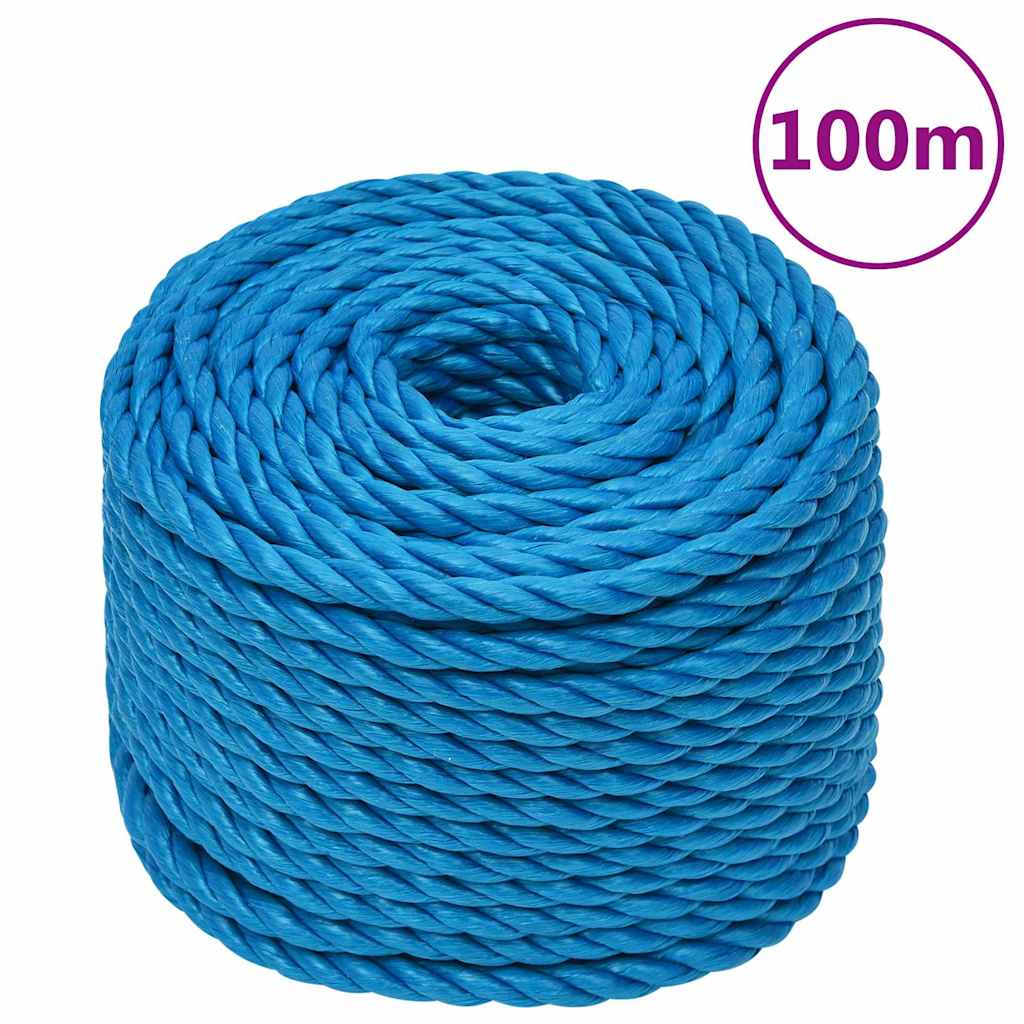Work Rope Polypropylene Blue Length 100 m 20 mm