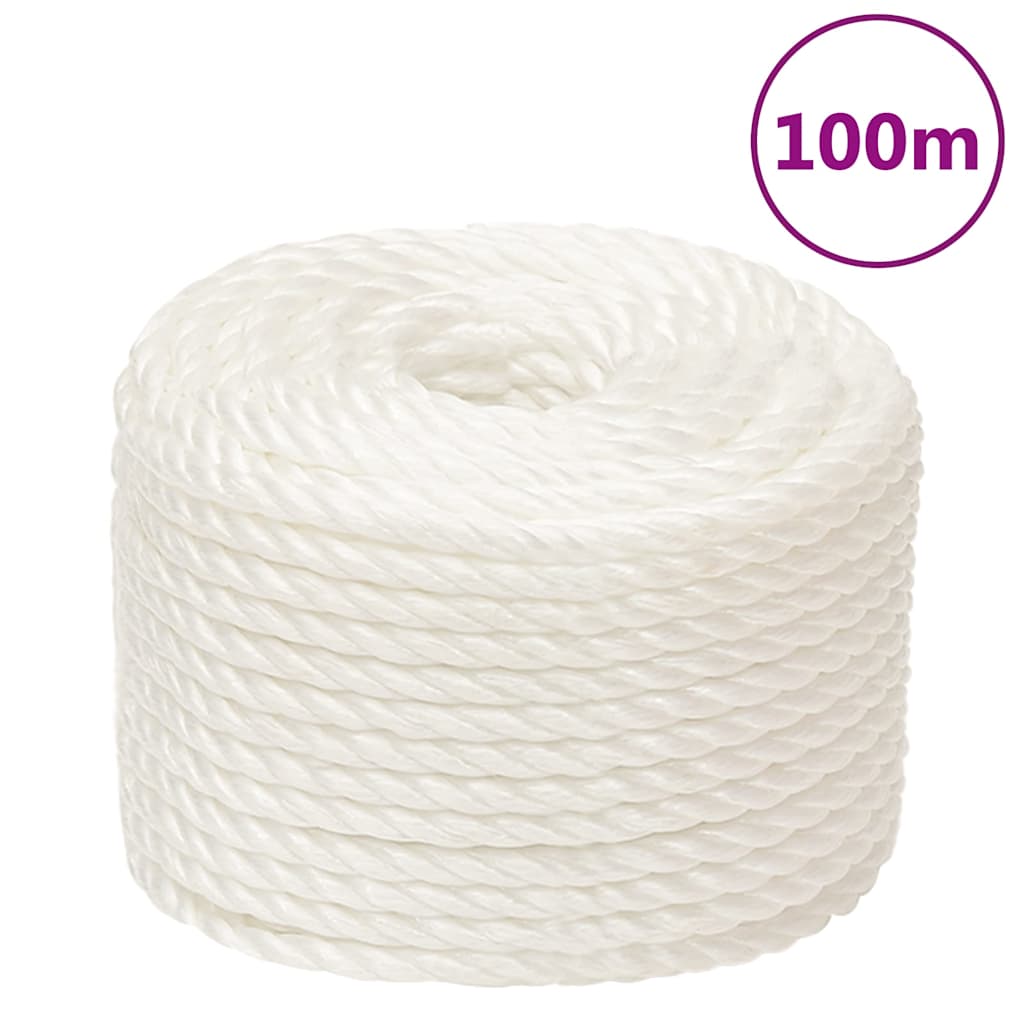 Work Rope Polypropylene White Length 100 m 16 mm